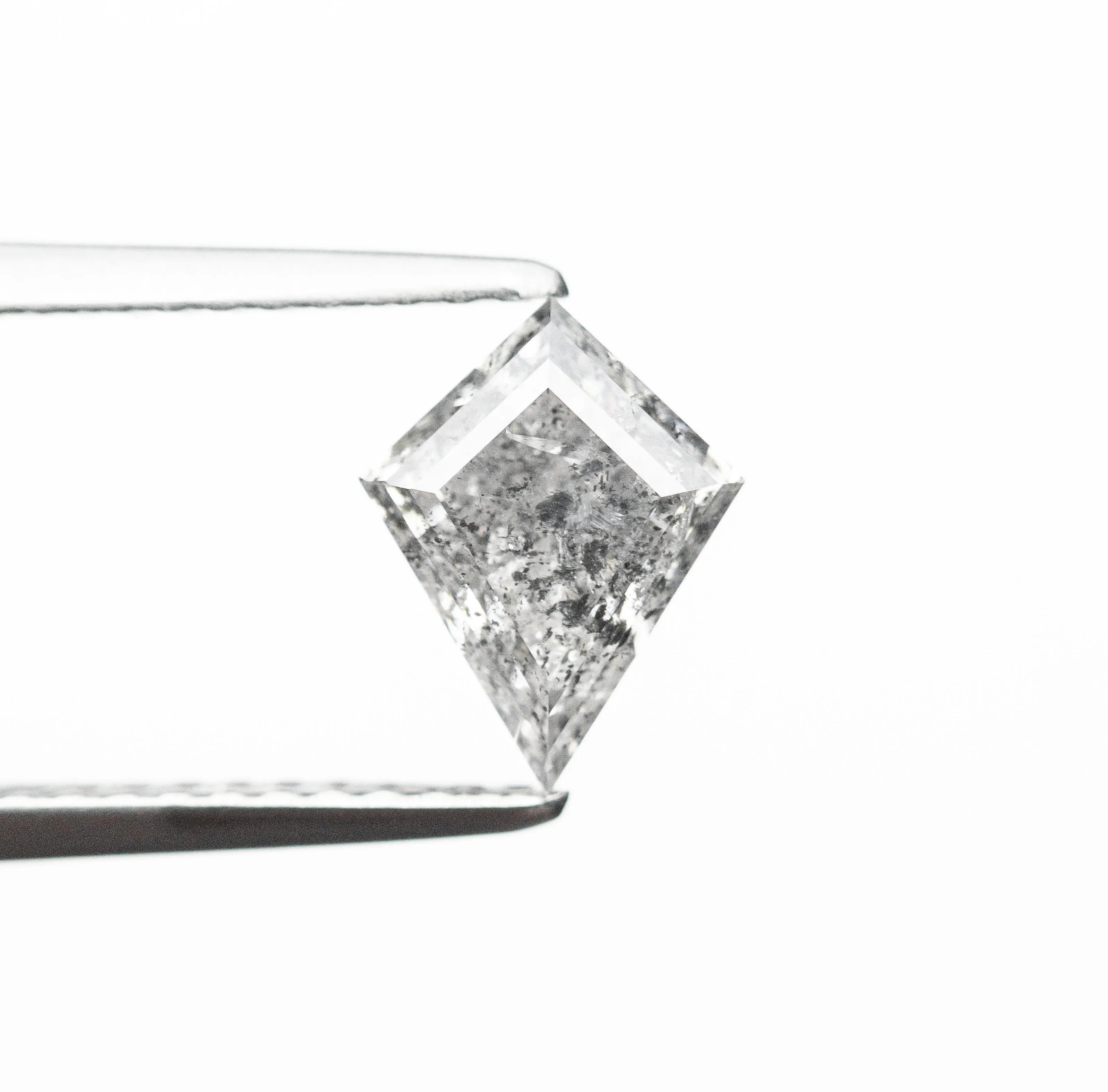 1.11 CARAT CANADIAN SALT AND PEPPER DOUBLE CUT KITE DIAMOND