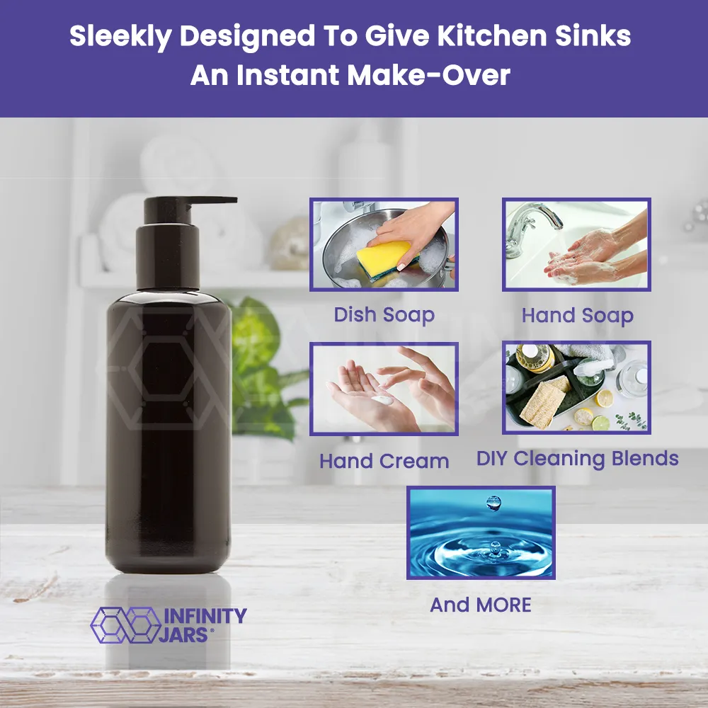 200 ml Glass Soap Dispenser Bottle