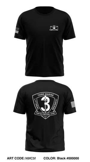 3D Marine Littoral Regiment Core Men's SS Performance Tee - N9fC5f