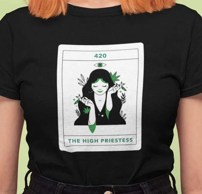 420 The High Priestess Tarot T Shirt