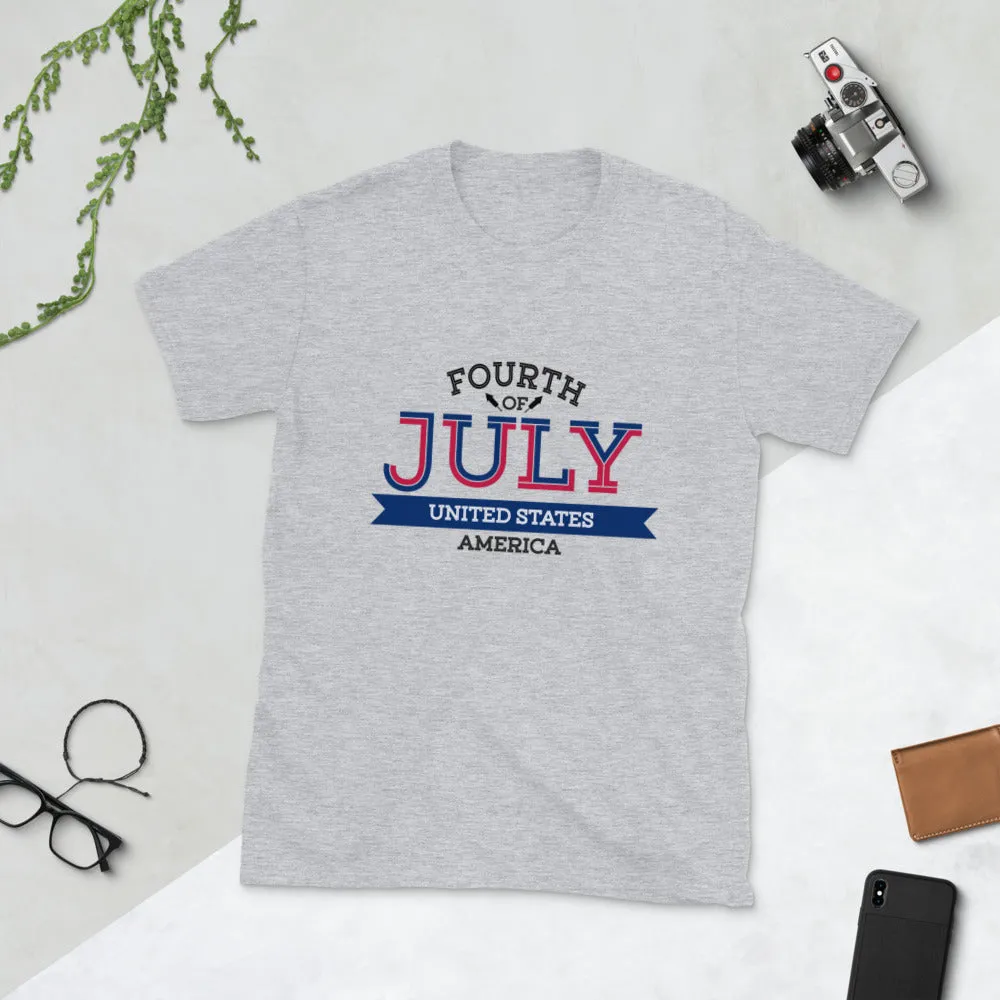 4th of July United States Short-Sleeve Unisex T-Shirt
