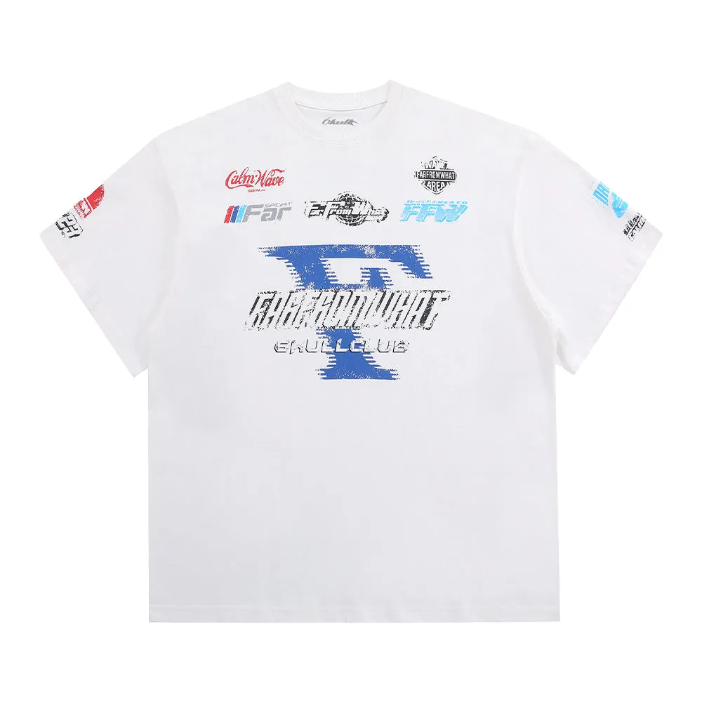 6Kull Washed Brand Print T-Shirt
