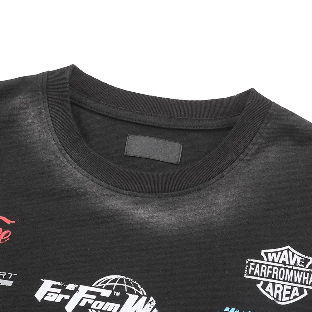 6Kull Washed Brand Print T-Shirt