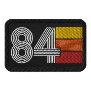 84 - 1984 Retro Tri-Line Embroidered patches