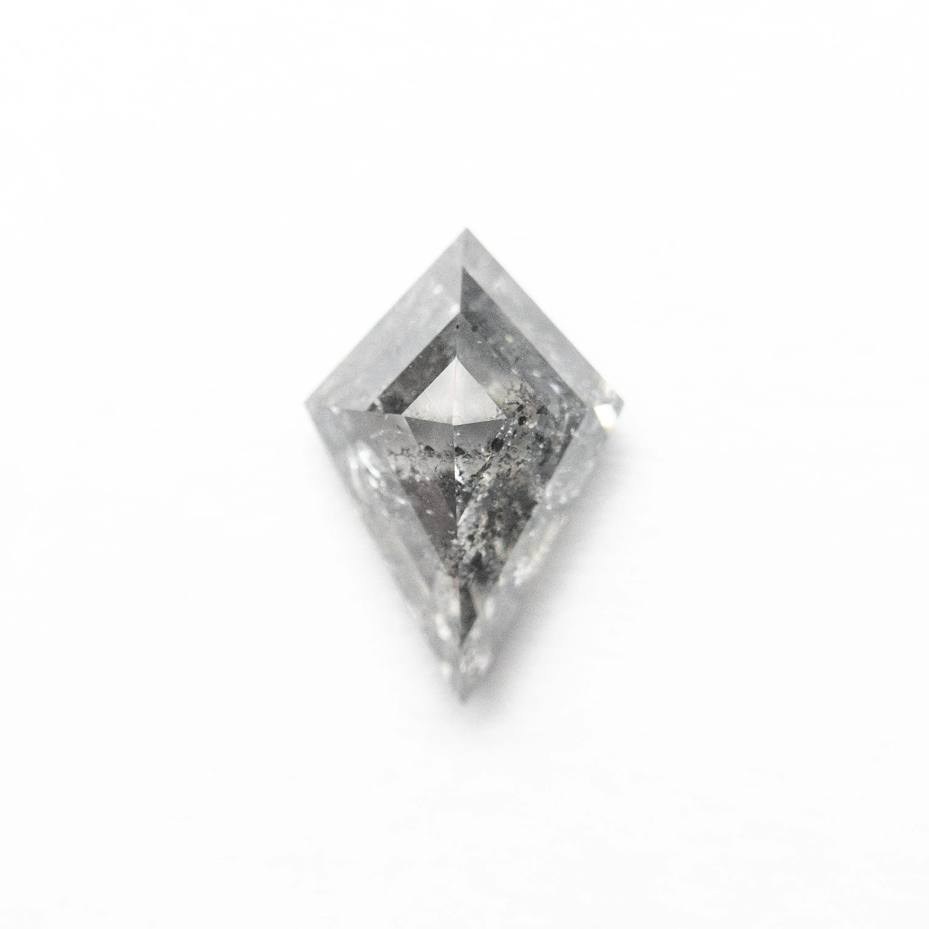 .96 CARAT CANADIAN SALT AND PEPPER DOUBLE CUT KITE DIAMOND