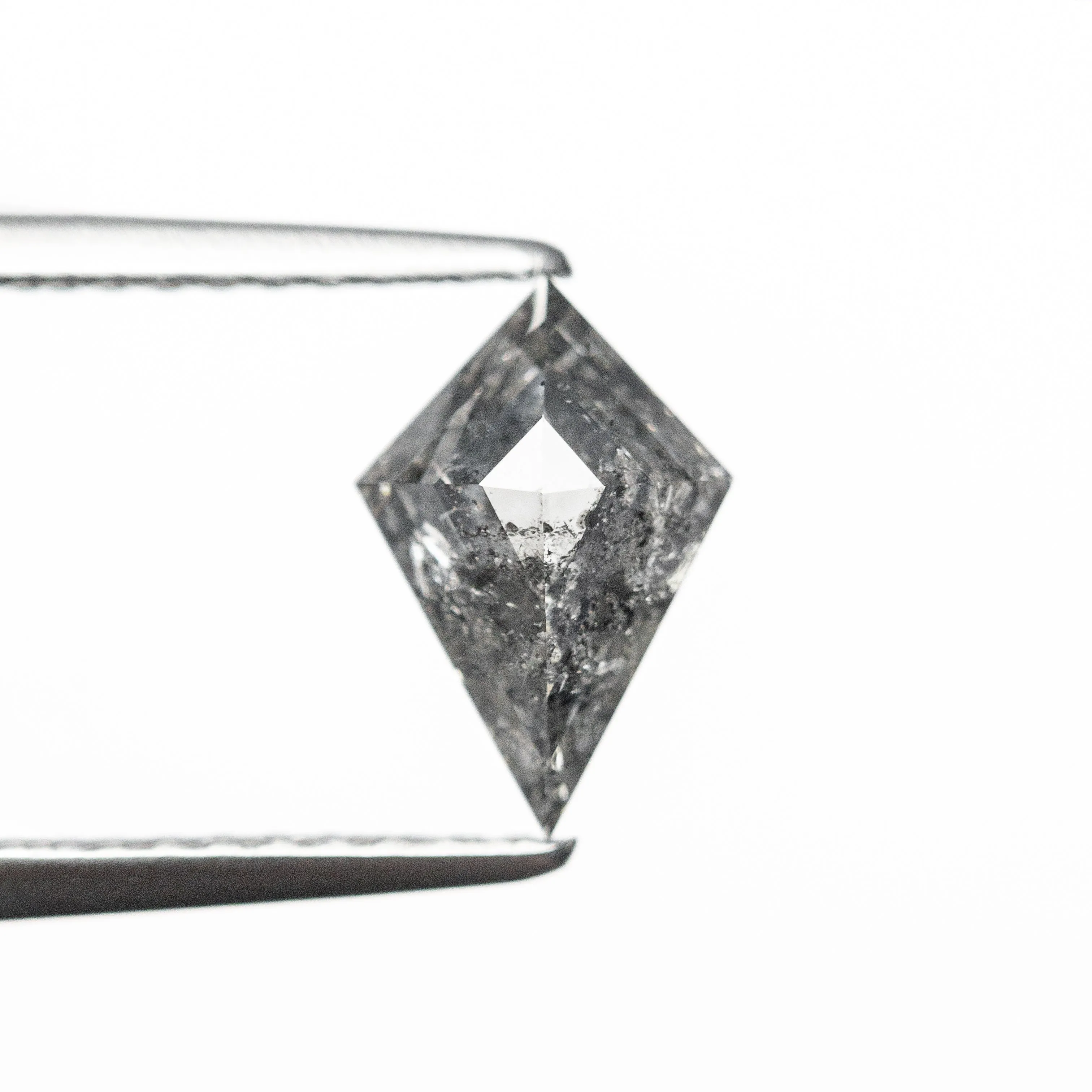 .96 CARAT CANADIAN SALT AND PEPPER DOUBLE CUT KITE DIAMOND