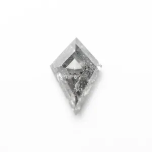 .96 CARAT CANADIAN SALT AND PEPPER DOUBLE CUT KITE DIAMOND
