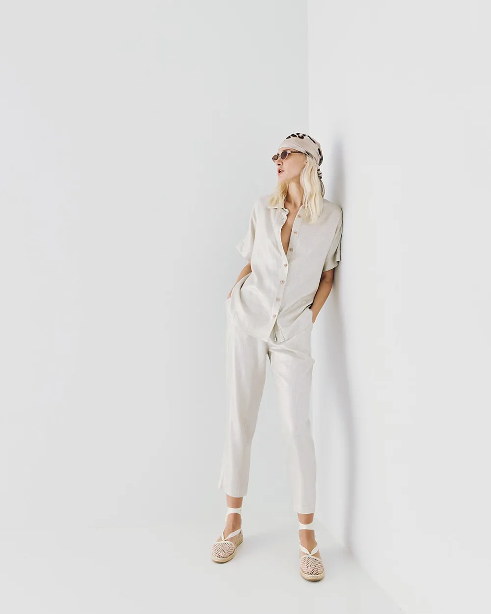 Access Fashion Short-sleeve Metallic-effect Shirt