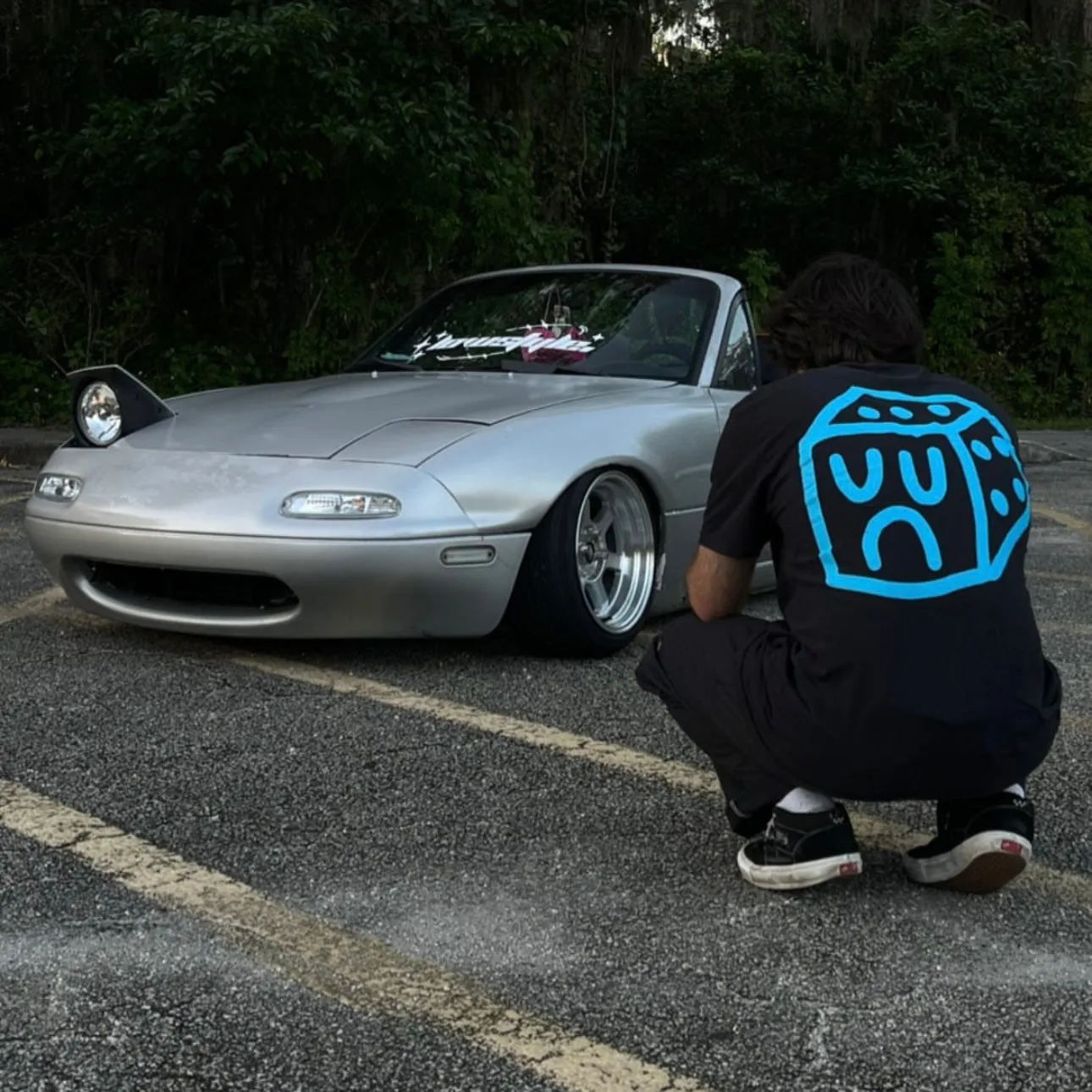 AFRAID 2023 DICE BOY SHIRT - BLACK / BLUE
