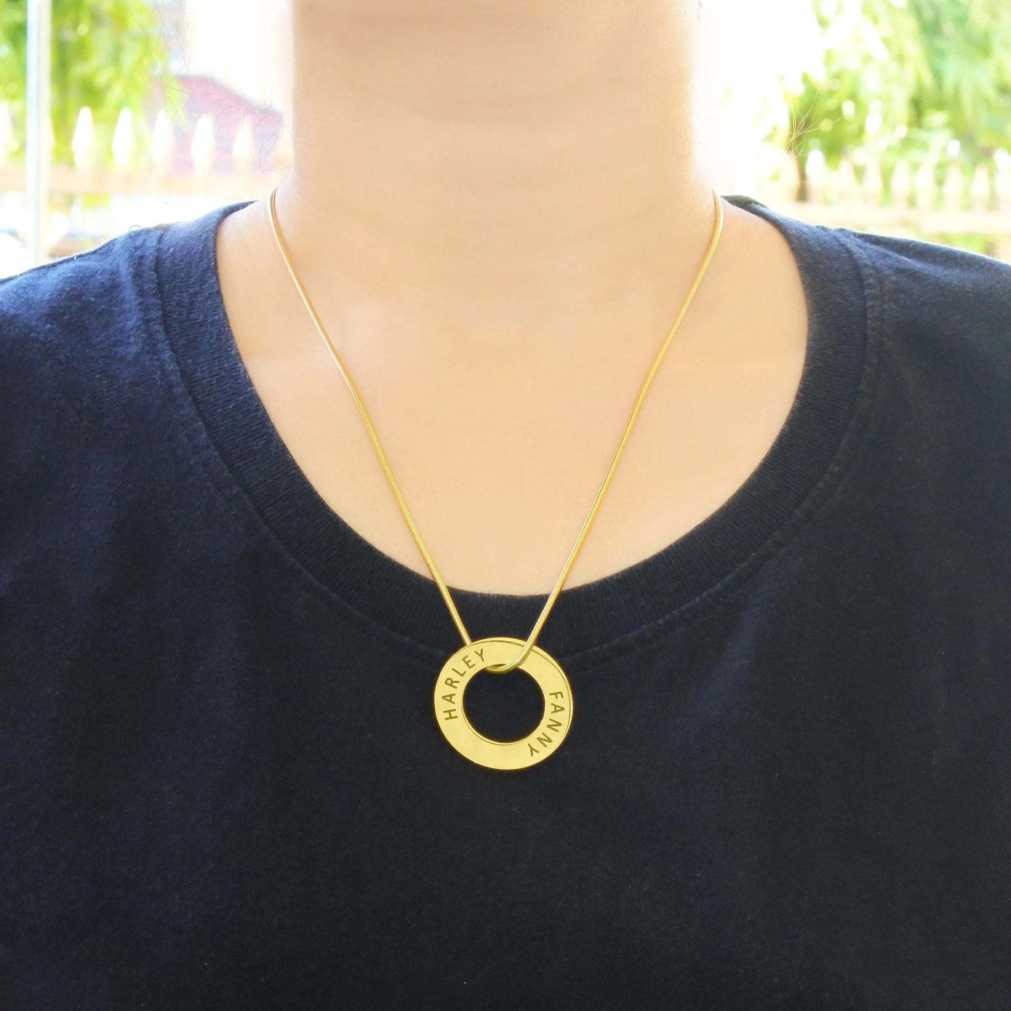 Always Forever Washer Necklace