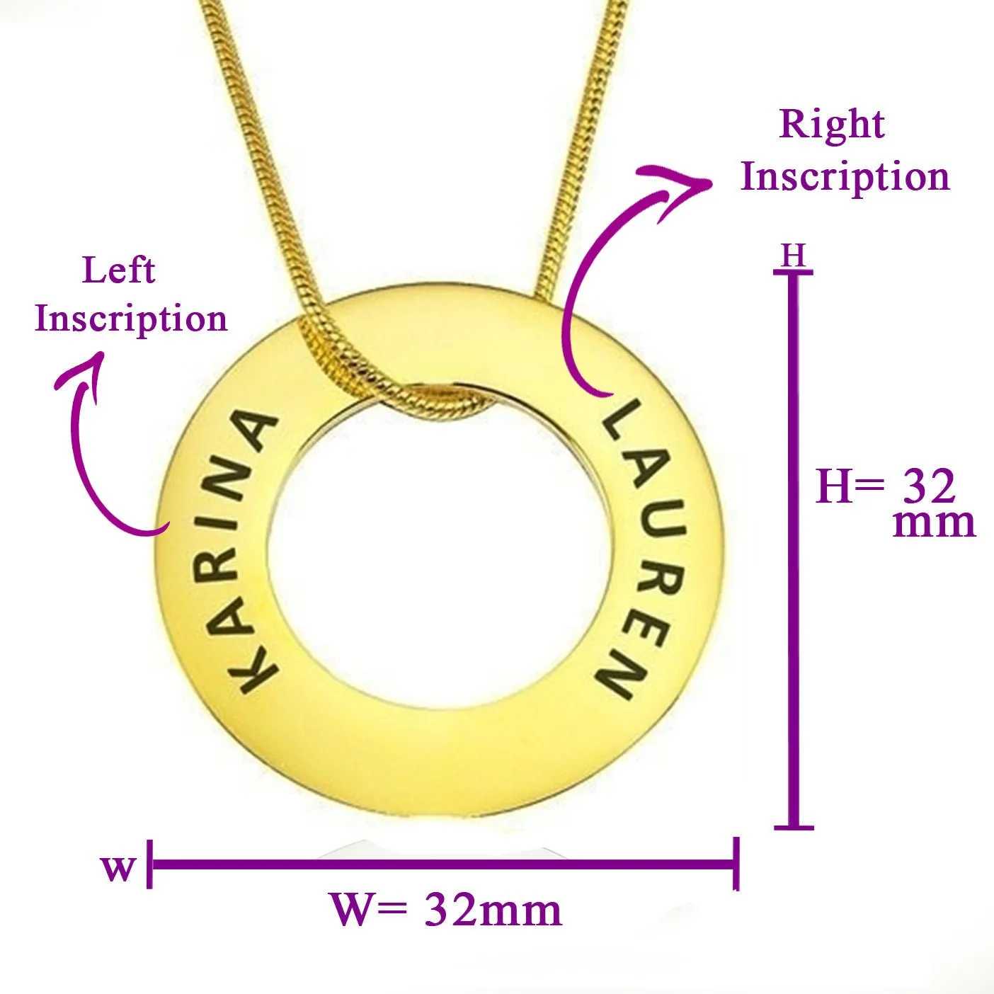 Always Forever Washer Necklace
