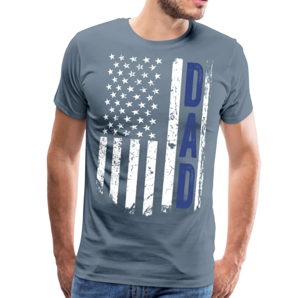 American Dad Blue Men's Premium T-Shirt (CK1871)