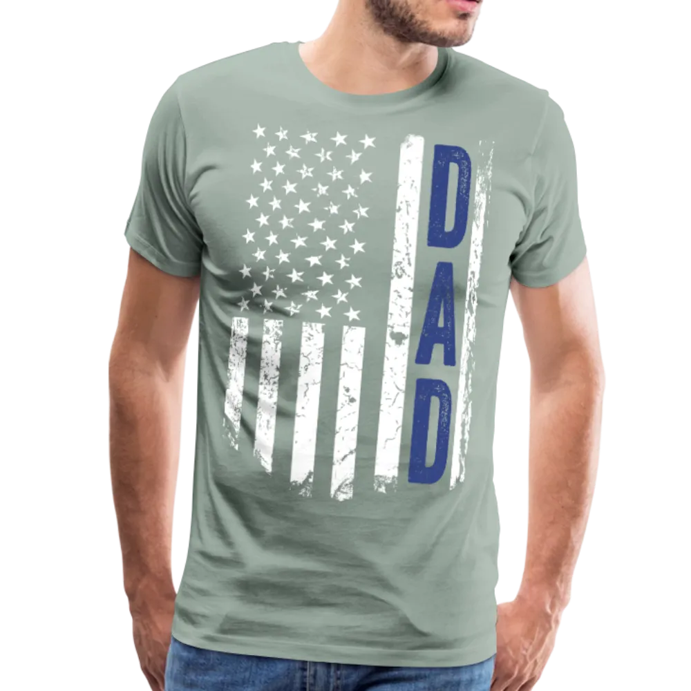 American Dad Blue Men's Premium T-Shirt (CK1871)
