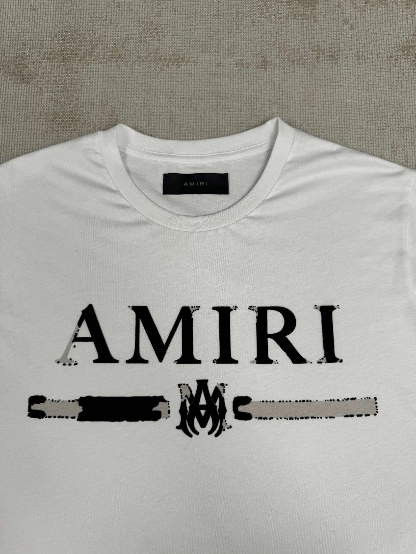 Amiri Bar Applique T-Shirt - White (Unused)