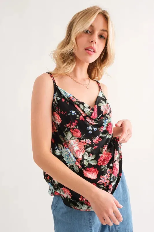And The Why Floral Printed Casual Tank Top