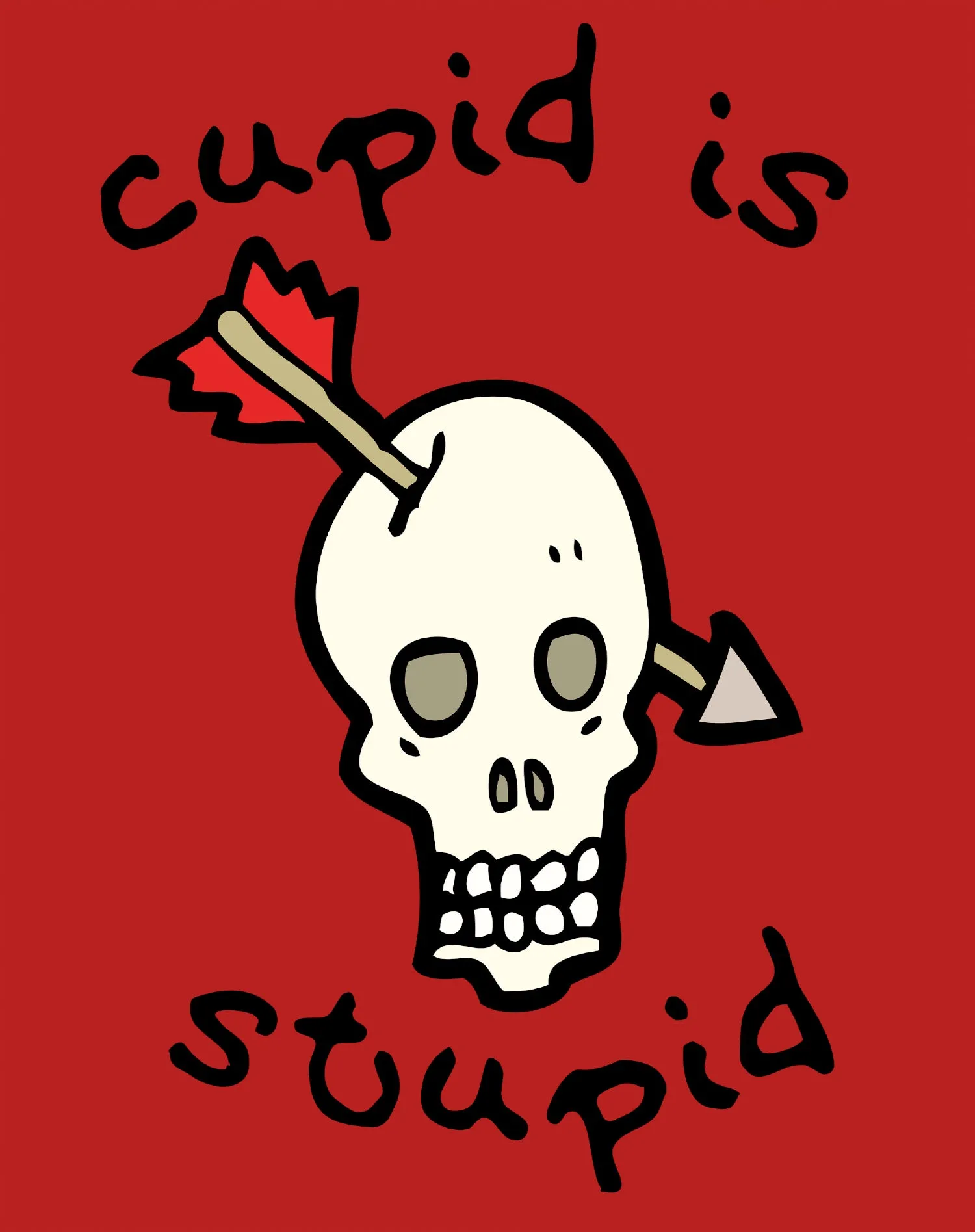 Anti Valentine Cupid Is Stupid Men's T-shirt