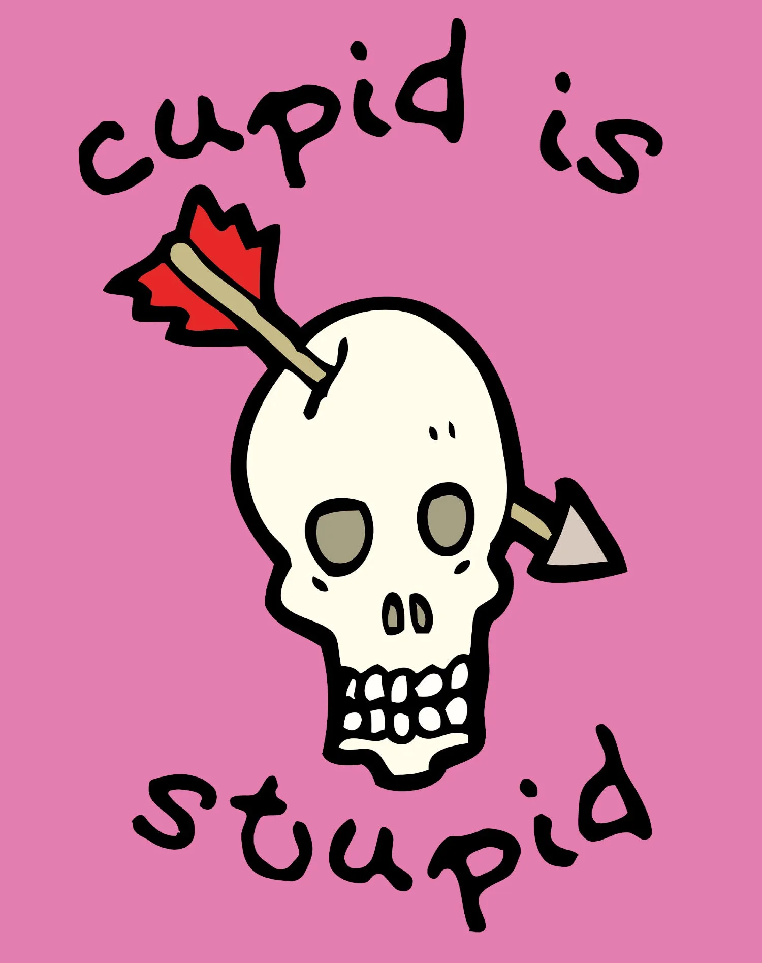 Anti Valentine Cupid Is Stupid Men's T-shirt