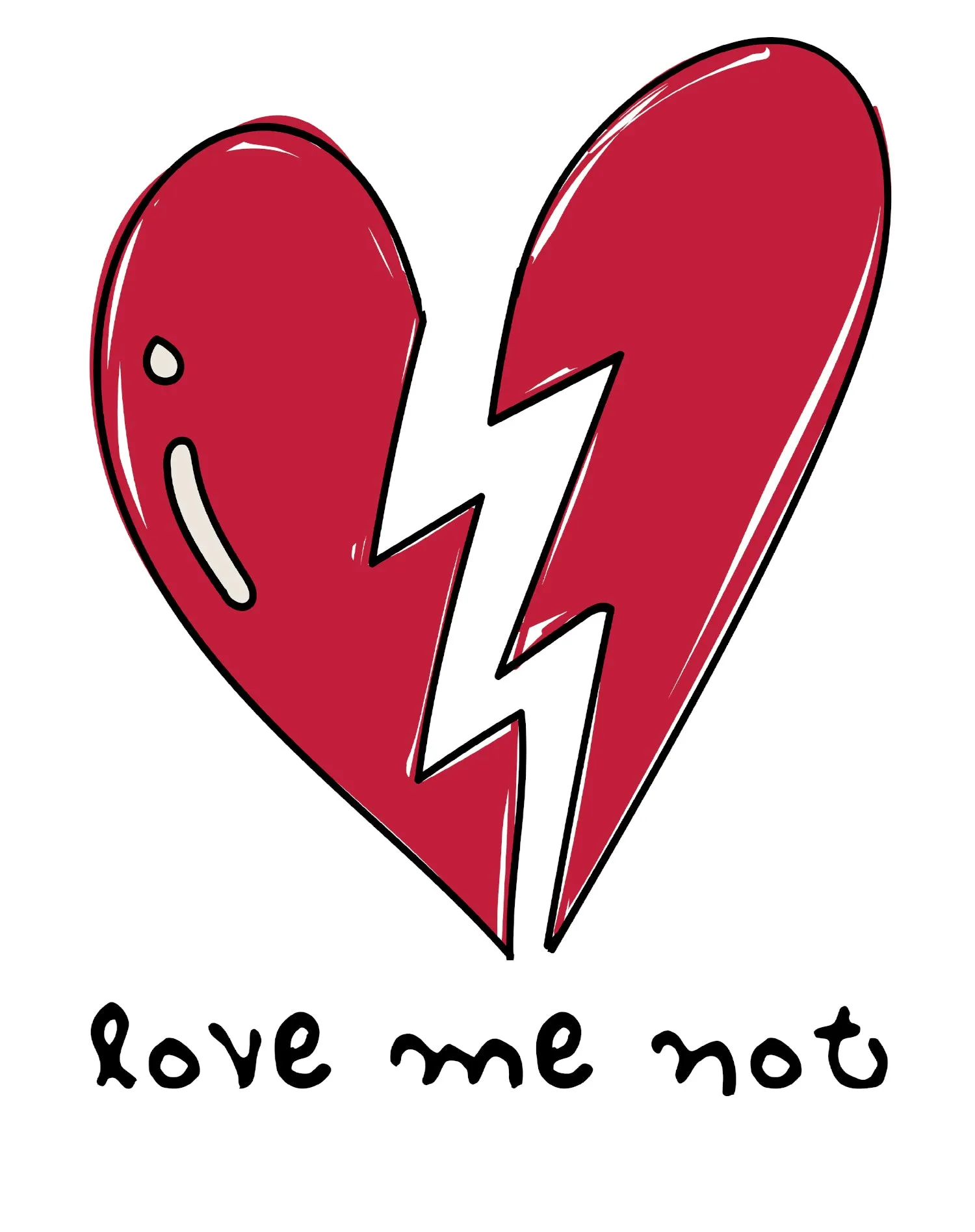 Anti Valentine Love Me Not Men's T-shirt