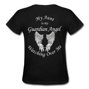 Aunt Guardian Angel Gildan Ultra Cotton Ladies T-Shirt (CK1352W)
