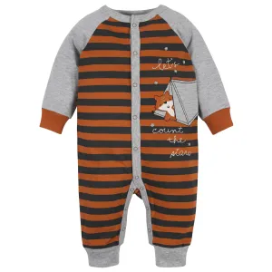 Baby Boys Camping Organic Coverall