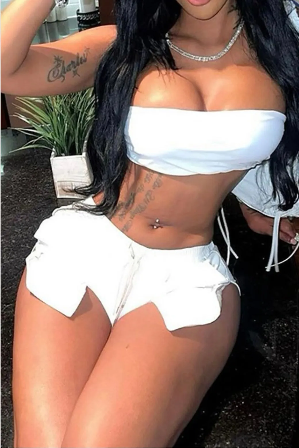 Baddie PU Shorts