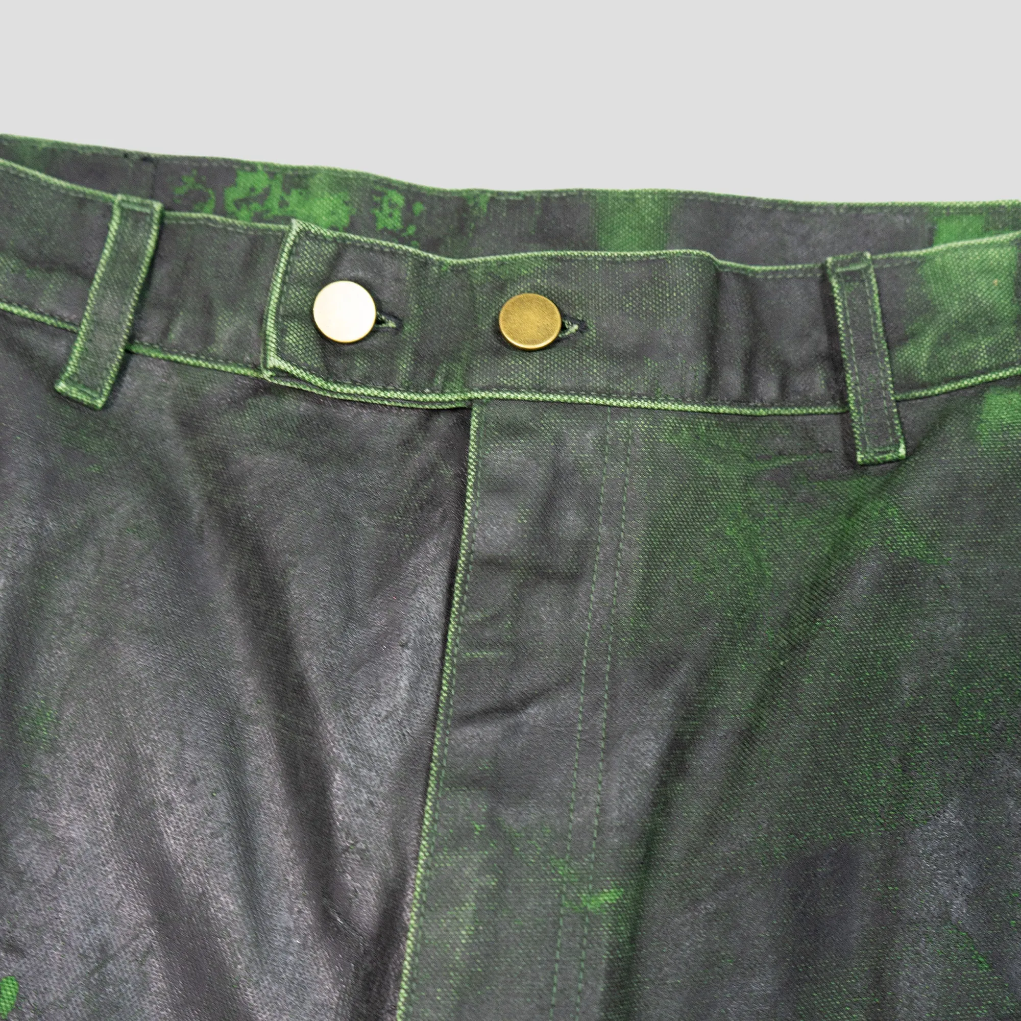 BAGGY MOTO JEAN SHORTS