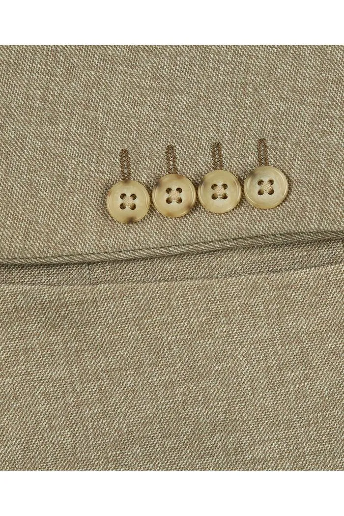 Beige Textured Sports Jacket