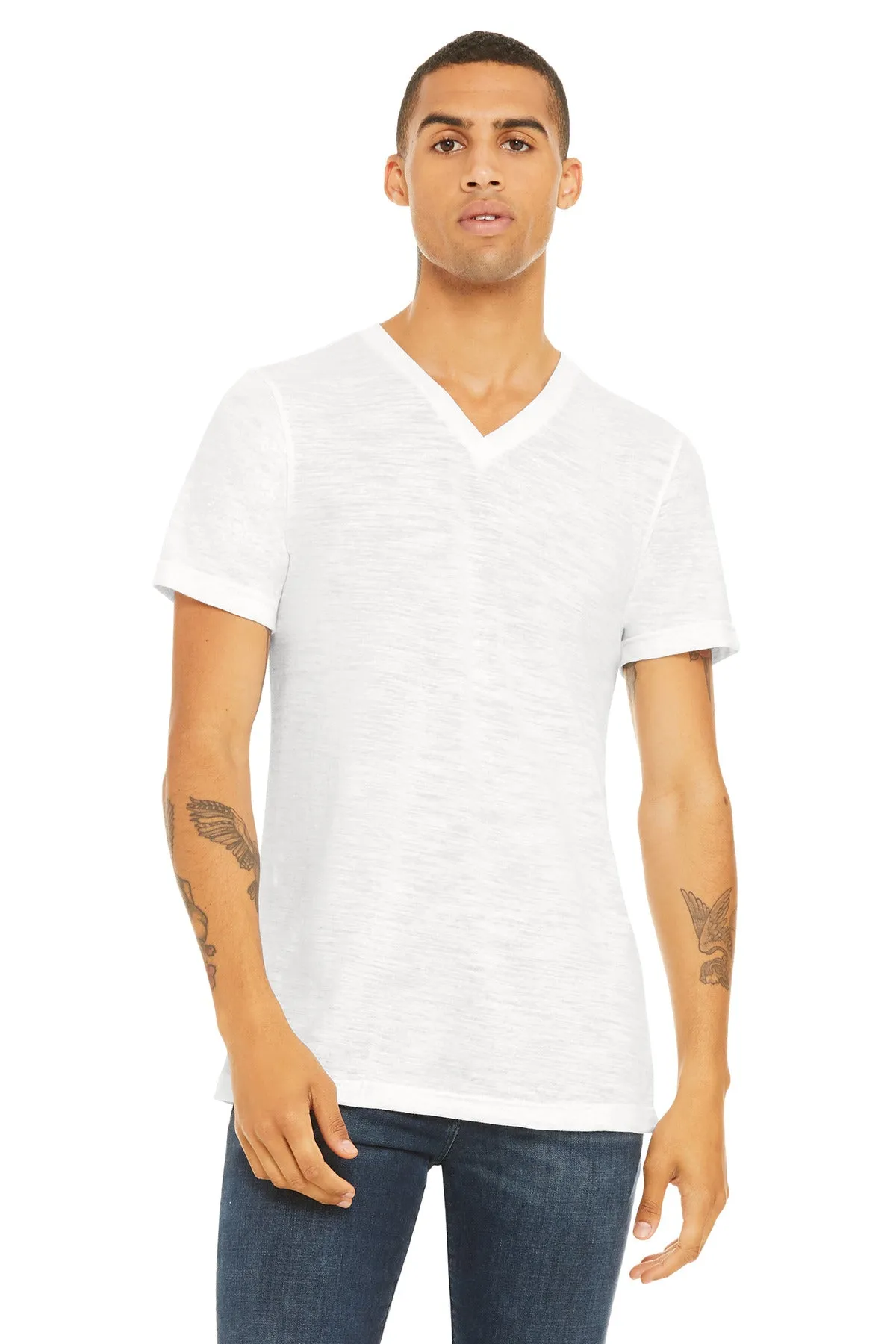 BELLA CANVAS¨ Unisex Textured Jersey V-Neck Tee BC3655