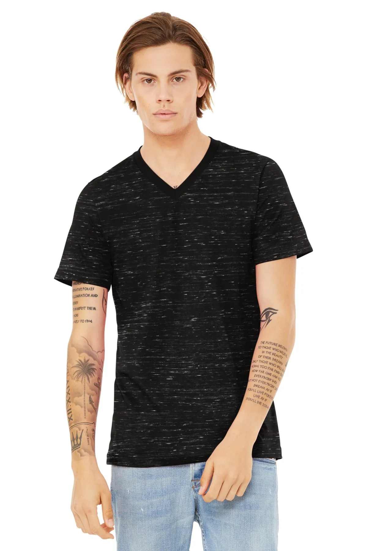 BELLA CANVAS¨ Unisex Textured Jersey V-Neck Tee BC3655