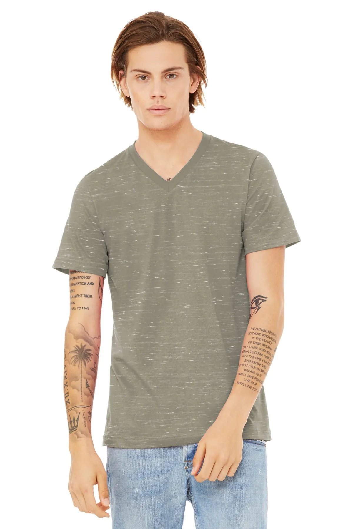 BELLA CANVAS¨ Unisex Textured Jersey V-Neck Tee BC3655