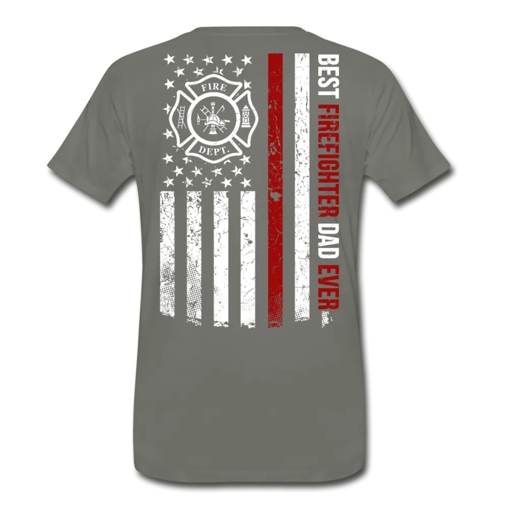 Best Firefighter Dad Ever Men's Premium T-Shirt (CK1848)