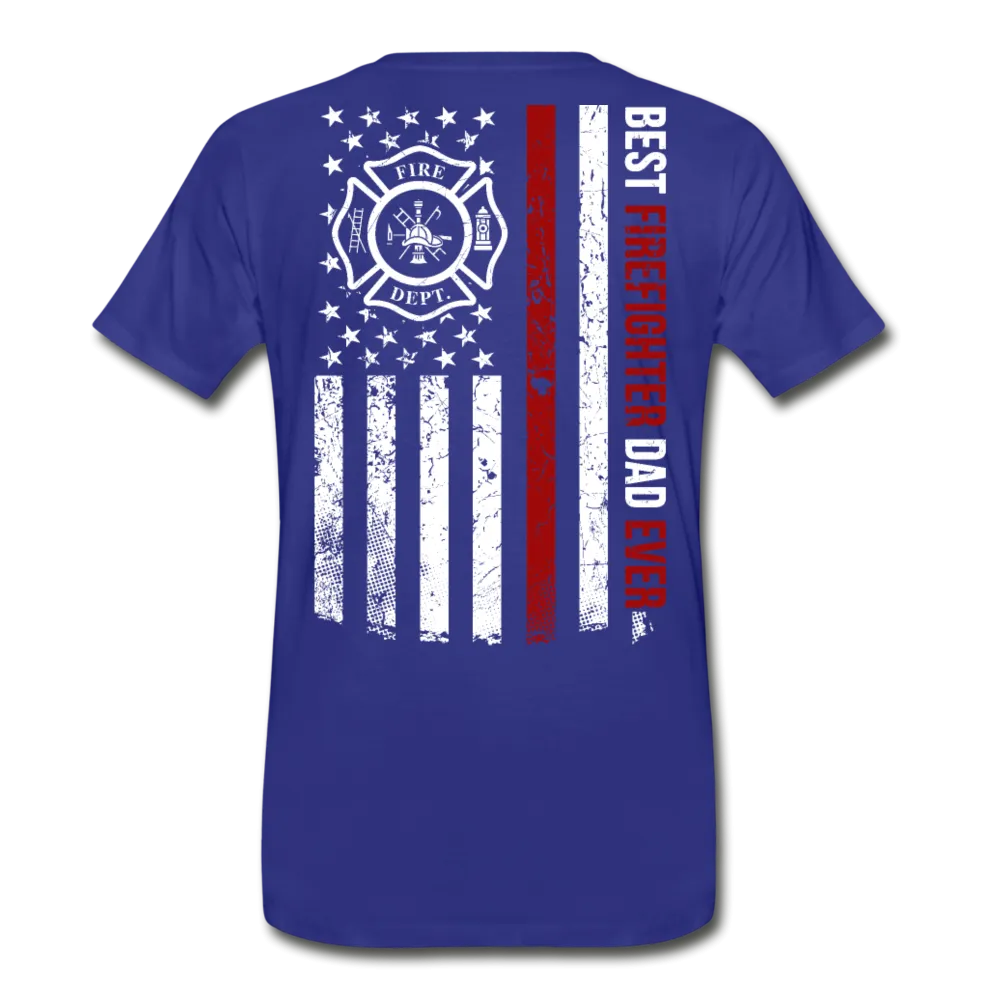 Best Firefighter Dad Ever Men's Premium T-Shirt (CK1848)