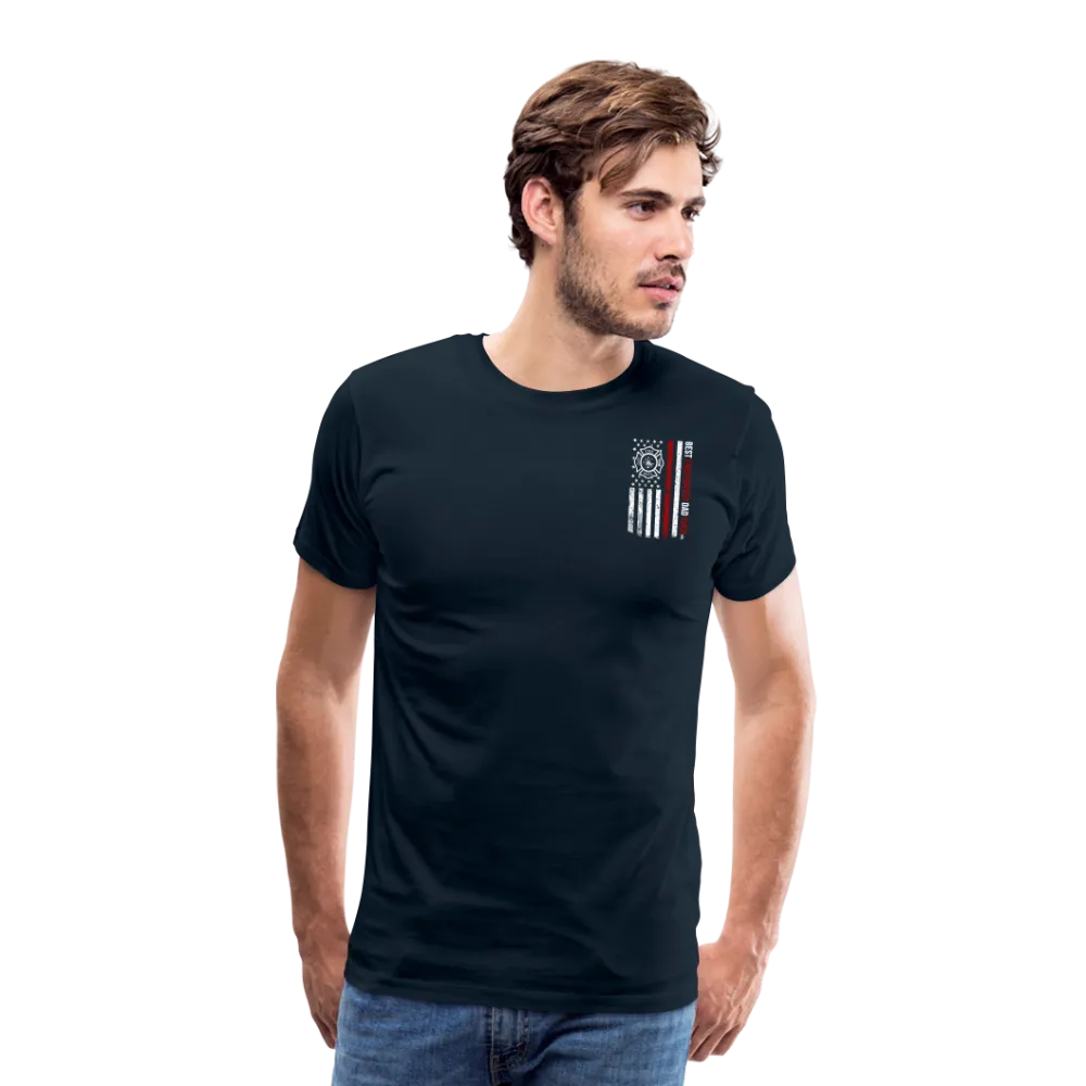 Best Firefighter Dad Ever Men's Premium T-Shirt (CK1848)