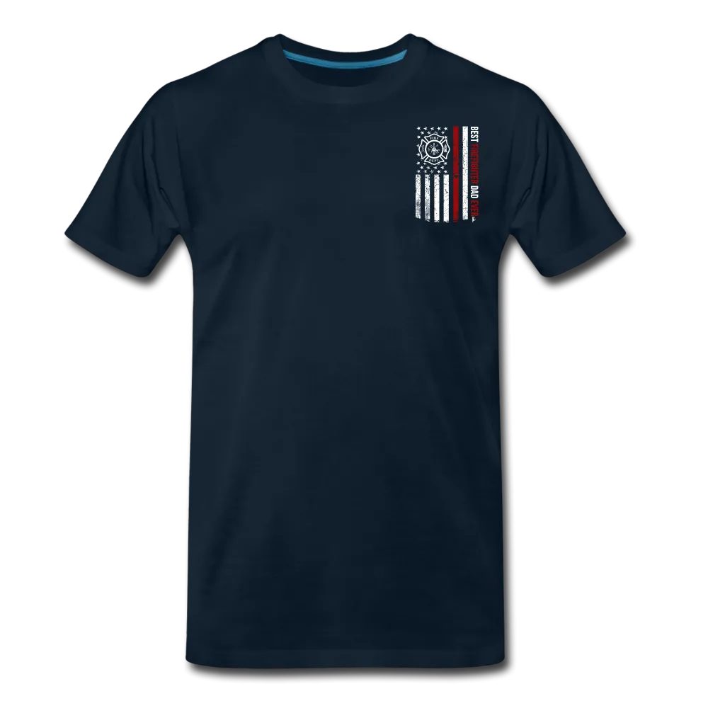 Best Firefighter Dad Ever Men's Premium T-Shirt (CK1848)