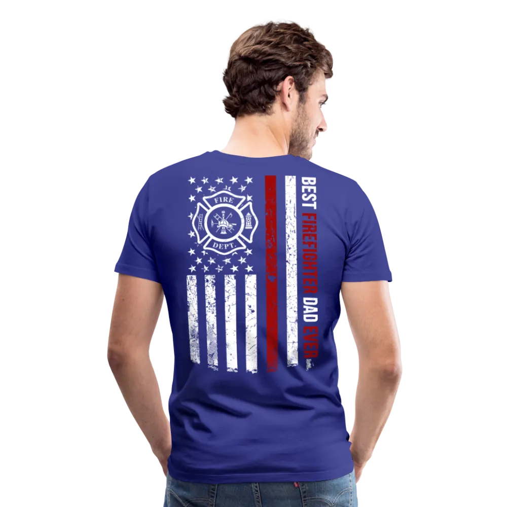Best Firefighter Dad Ever Men's Premium T-Shirt (CK1848)