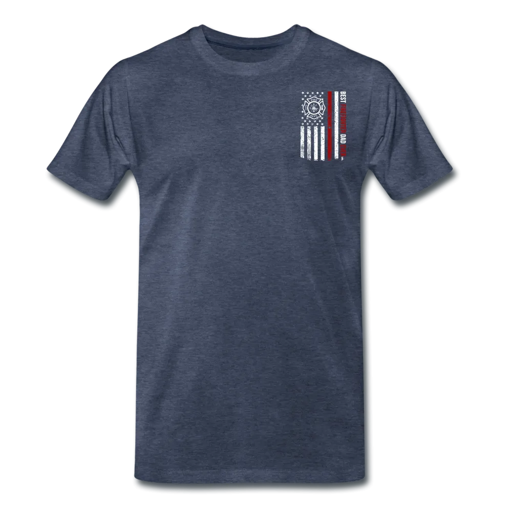 Best Firefighter Dad Ever Men's Premium T-Shirt (CK1848)
