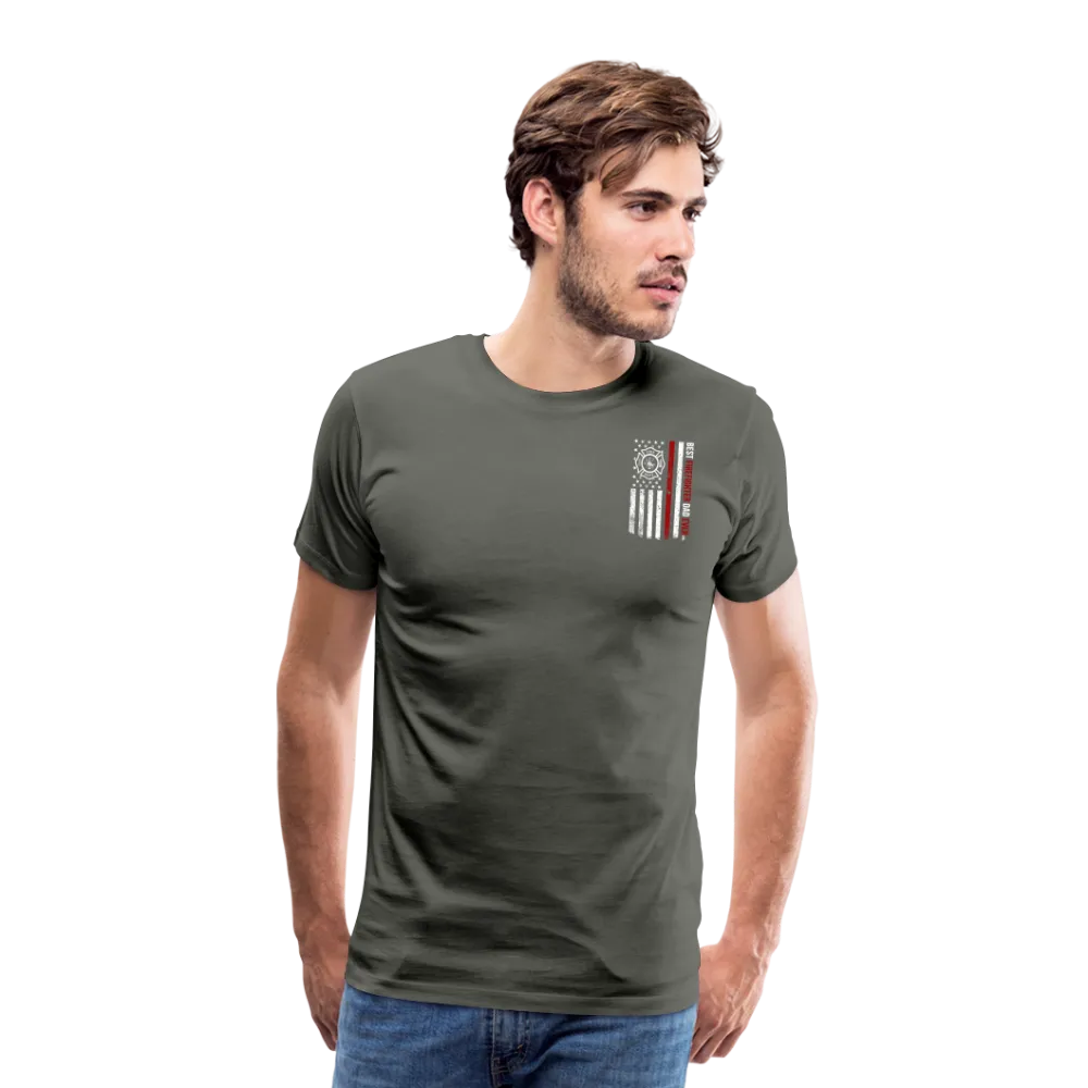 Best Firefighter Dad Ever Men's Premium T-Shirt (CK1848)
