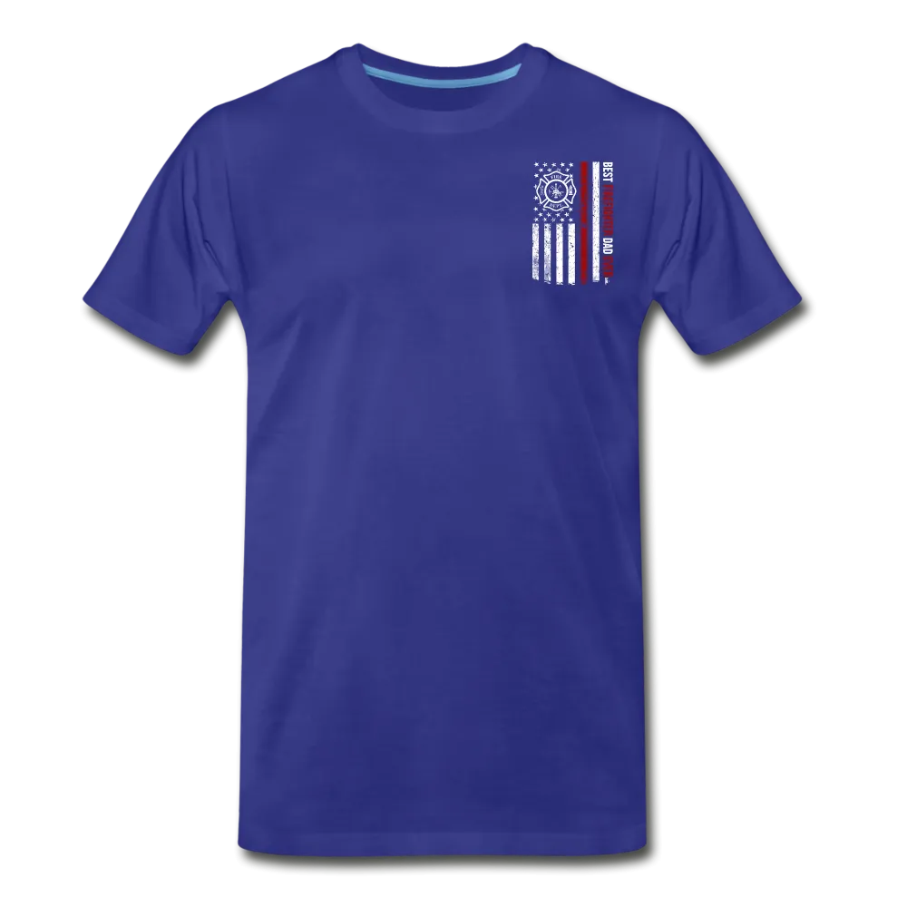 Best Firefighter Dad Ever Men's Premium T-Shirt (CK1848)