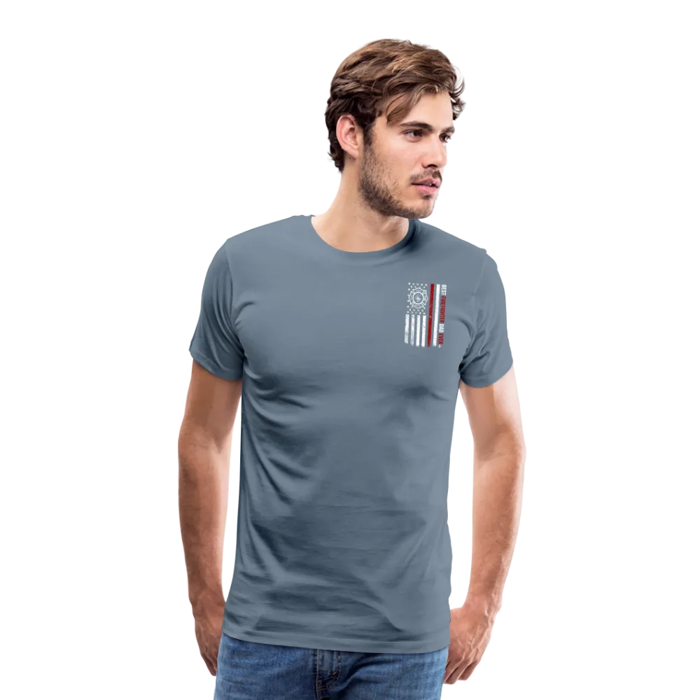 Best Firefighter Dad Ever Men's Premium T-Shirt (CK1848)