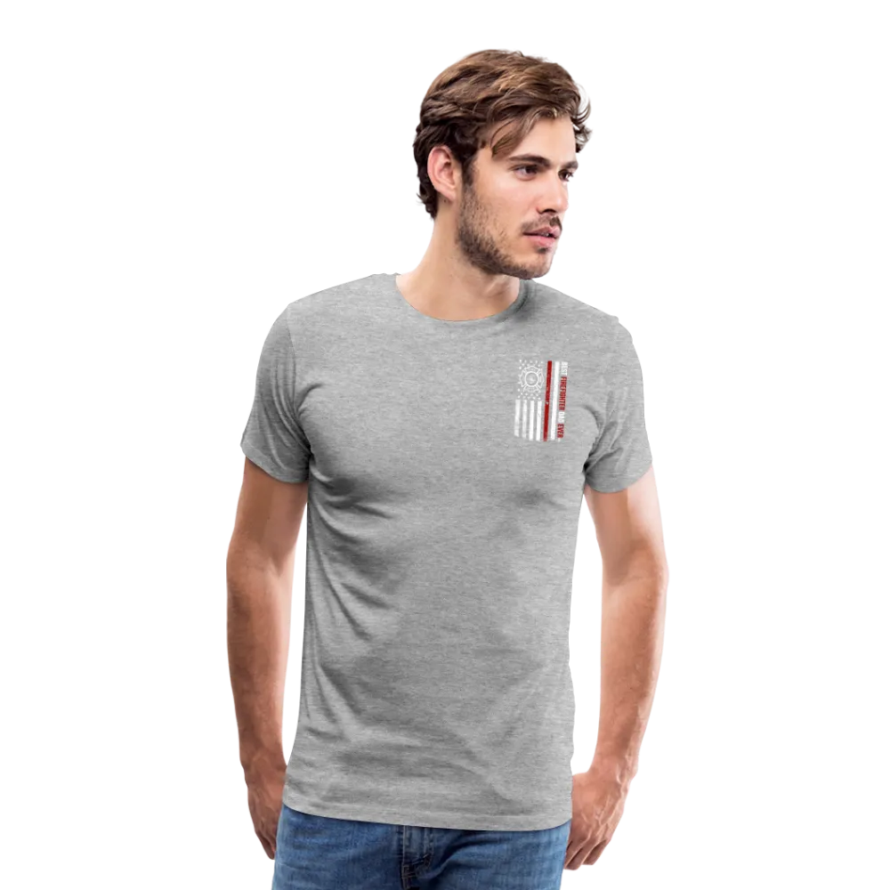 Best Firefighter Dad Ever Men's Premium T-Shirt (CK1848)