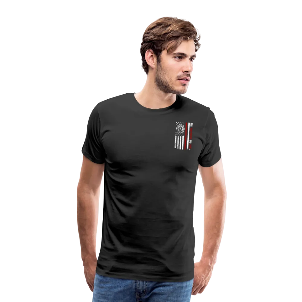 Best Firefighter Dad Ever Men's Premium T-Shirt (CK1848)