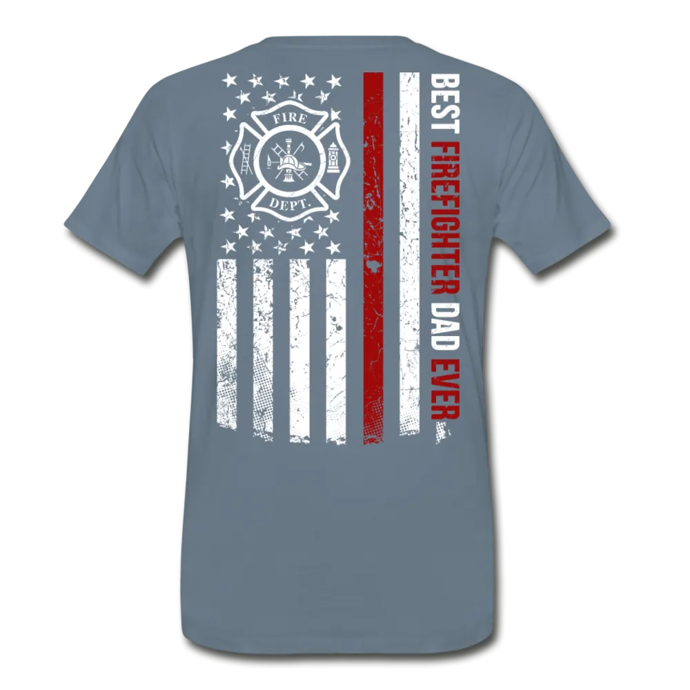 Best Firefighter Dad Ever Men's Premium T-Shirt (CK1848)