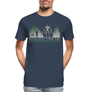 Bigfoot Saw Me Men’s Premium Organic T-Shirt (CK1657)