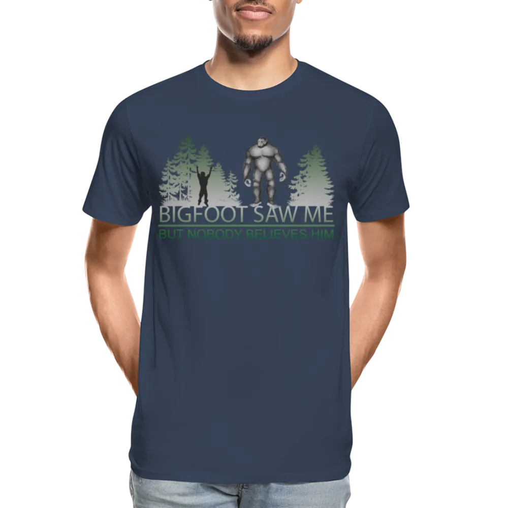 Bigfoot Saw Me Men’s Premium Organic T-Shirt (CK1657)