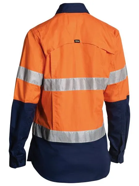 Bisley BL6415T Womens Taped Hi Vis X Airflow™ Ripstop Shirt