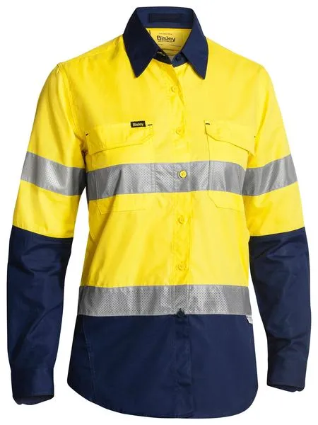 Bisley BL6415T Womens Taped Hi Vis X Airflow™ Ripstop Shirt