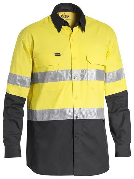 Bisley BS6415T Work Fit X Airflow Taped Hi-Vis Ripstop Shirt