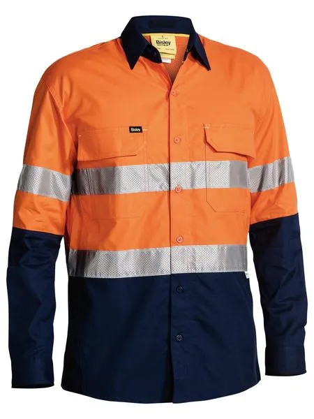 Bisley BS6415T Work Fit X Airflow Taped Hi-Vis Ripstop Shirt
