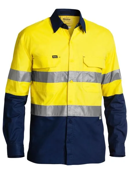 Bisley BS6415T Work Fit X Airflow Taped Hi-Vis Ripstop Shirt