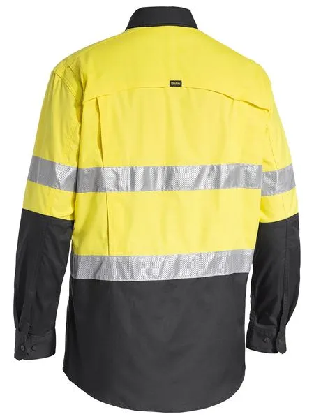 Bisley BS6415T Work Fit X Airflow Taped Hi-Vis Ripstop Shirt